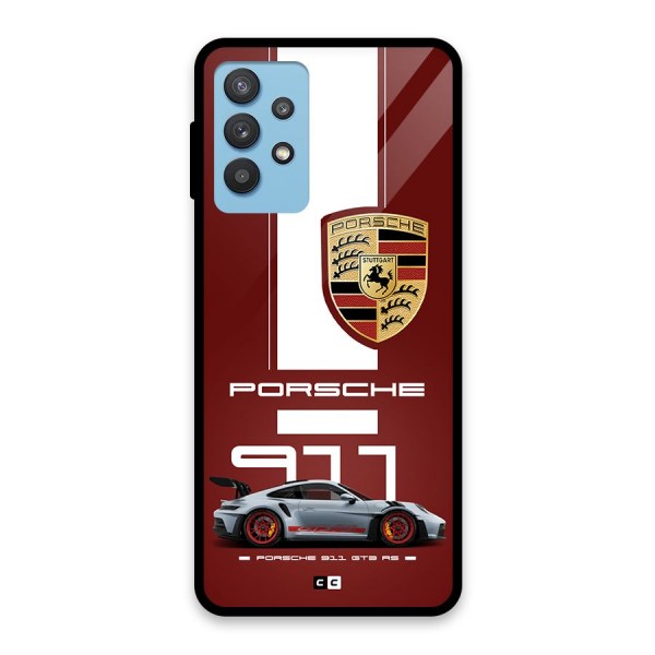 Luxe Supercar Glass Back Case for Galaxy M32 5G