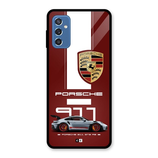 Luxe Supercar Glass Back Case for Galaxy M52 5G