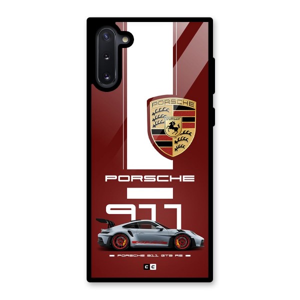 Luxe Supercar Glass Back Case for Galaxy Note 10