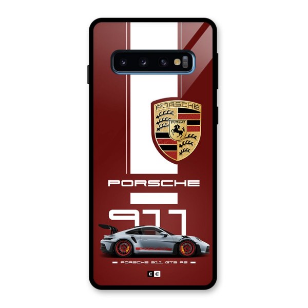 Luxe Supercar Glass Back Case for Galaxy S10