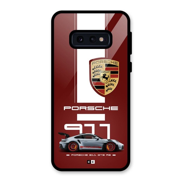 Luxe Supercar Glass Back Case for Galaxy S10e