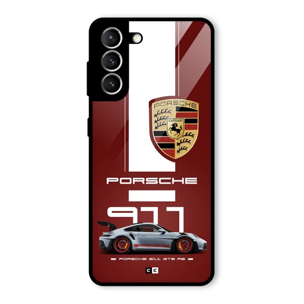 Luxe Supercar Glass Back Case for Galaxy S21 5G