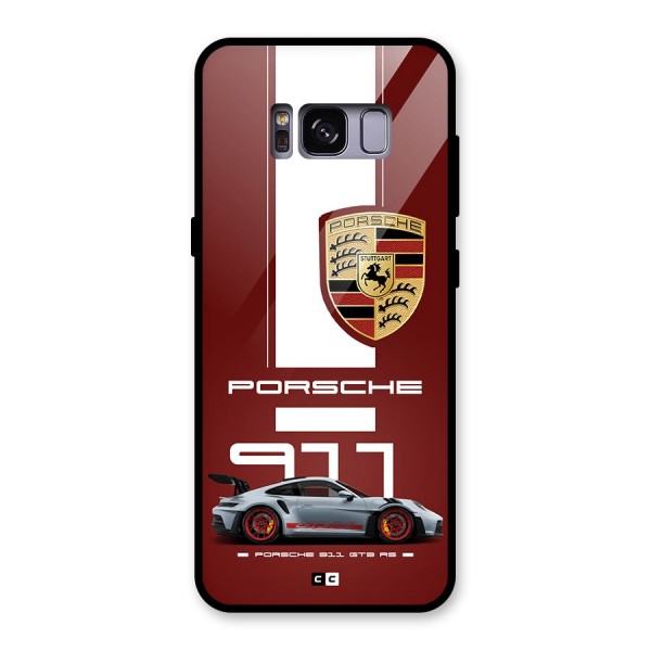 Luxe Supercar Glass Back Case for Galaxy S8