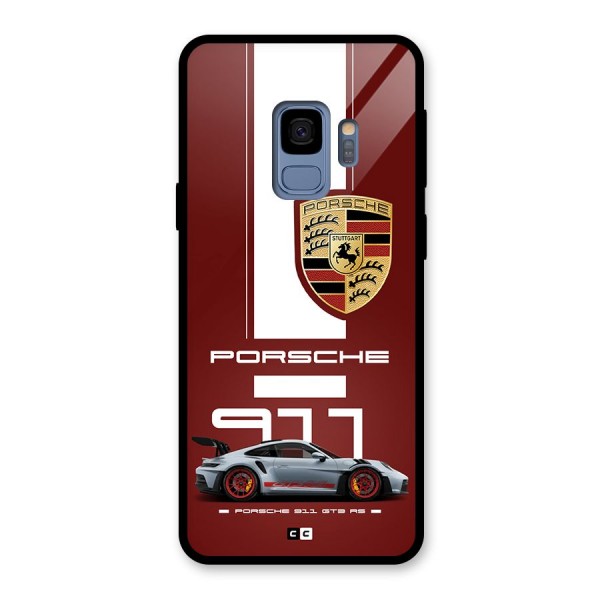 Luxe Supercar Glass Back Case for Galaxy S9