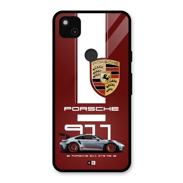 Luxe Supercar Glass Back Case for Google Pixel 4a