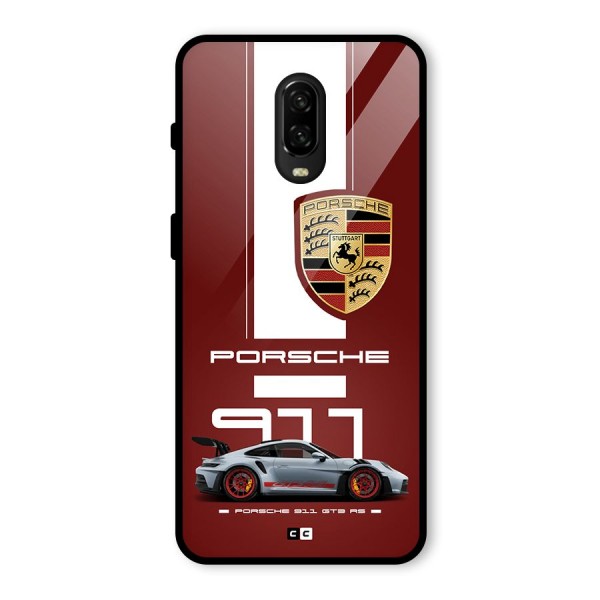 Luxe Supercar Glass Back Case for OnePlus 6T