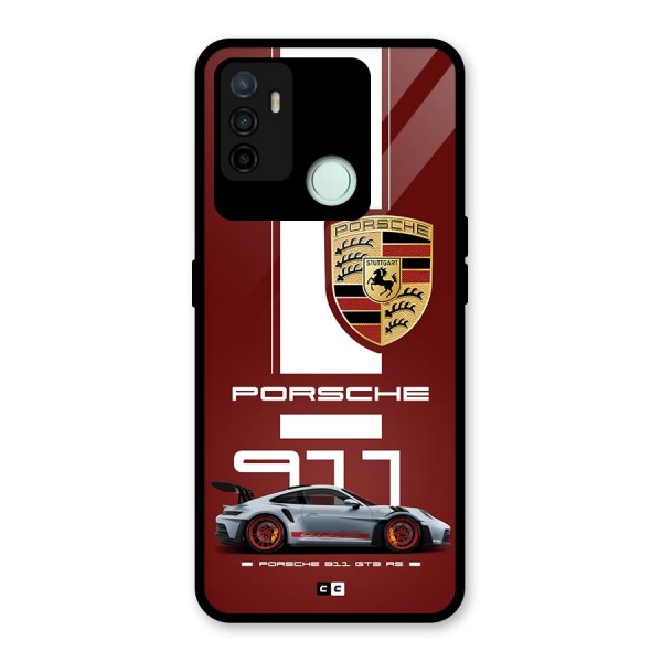 Luxe Supercar Glass Back Case for Oppo A53