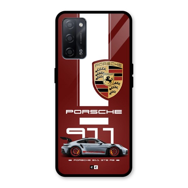 Luxe Supercar Glass Back Case for Oppo A53s 5G