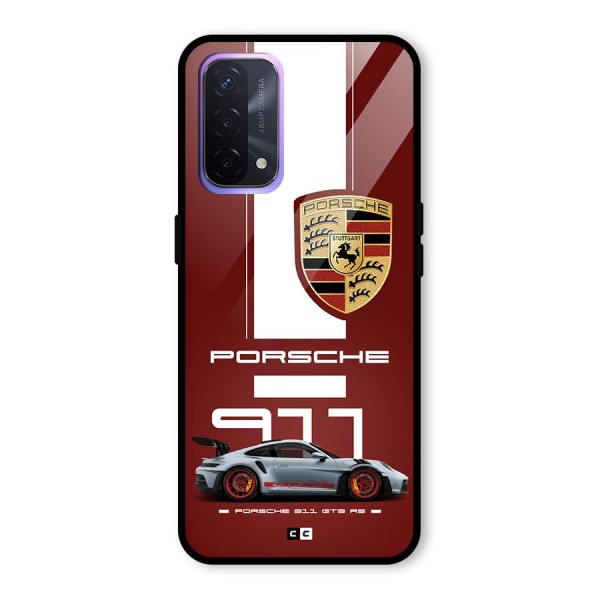 Luxe Supercar Glass Back Case for Oppo A74 5G