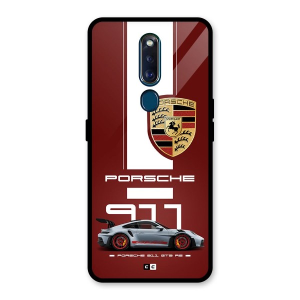 Luxe Supercar Glass Back Case for Oppo F11 Pro