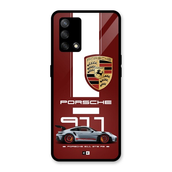 Luxe Supercar Glass Back Case for Oppo F19