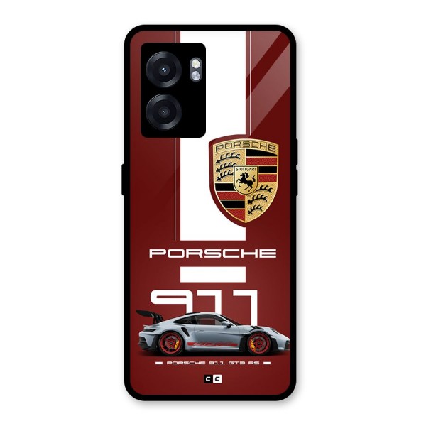 Luxe Supercar Glass Back Case for Oppo K10 (5G)