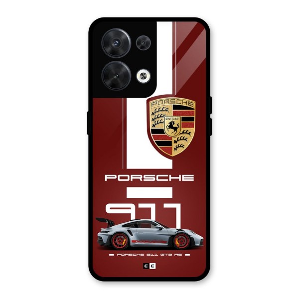 Luxe Supercar Glass Back Case for Oppo Reno8 5G