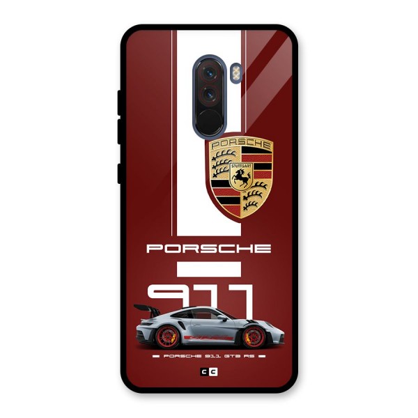 Luxe Supercar Glass Back Case for Poco F1