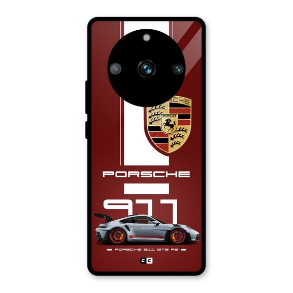 Luxe Supercar Glass Back Case for Realme 11 Pro