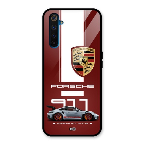 Luxe Supercar Glass Back Case for Realme 6 Pro