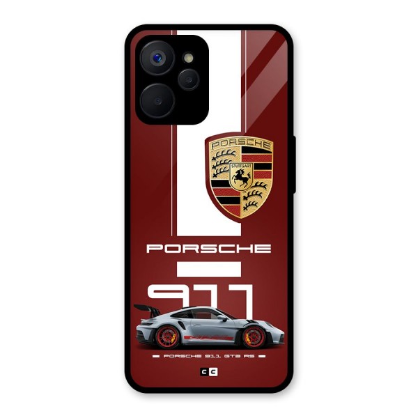 Luxe Supercar Glass Back Case for Realme 9i 5G