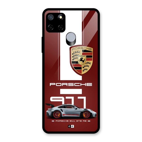 Luxe Supercar Glass Back Case for Realme C15