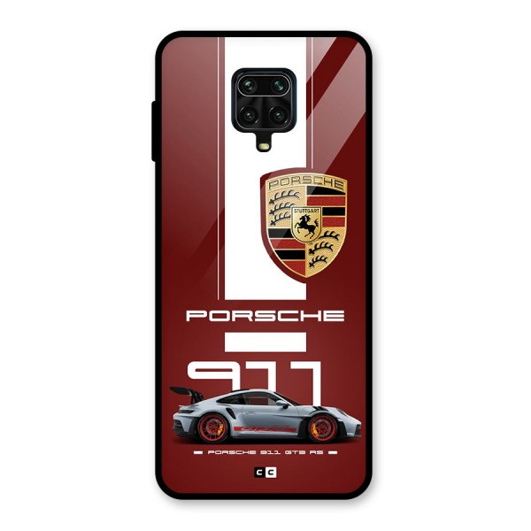 Luxe Supercar Glass Back Case for Redmi Note 10 Lite