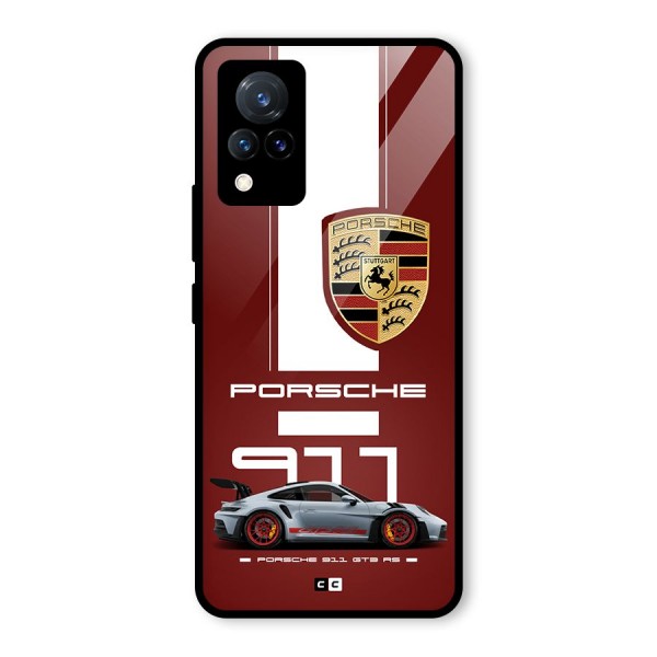 Luxe Supercar Glass Back Case for Vivo V21 5G