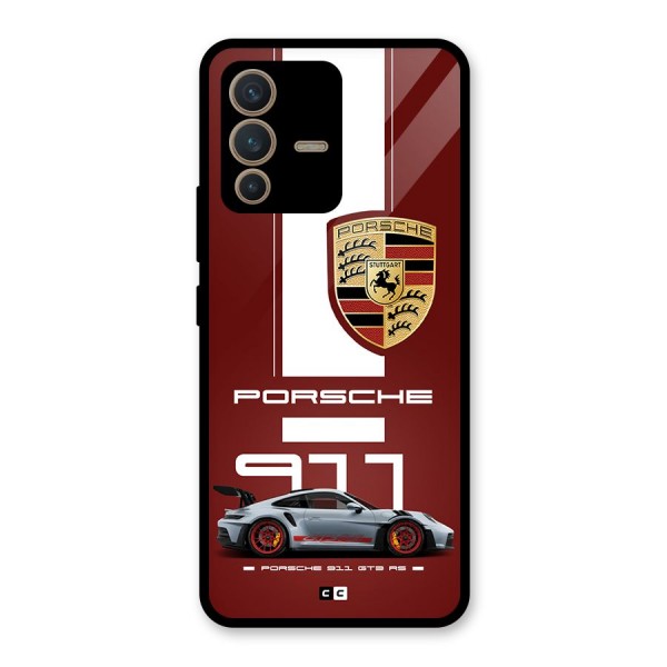 Luxe Supercar Glass Back Case for Vivo V23 5G