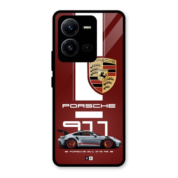 Luxe Supercar Glass Back Case for Vivo V25