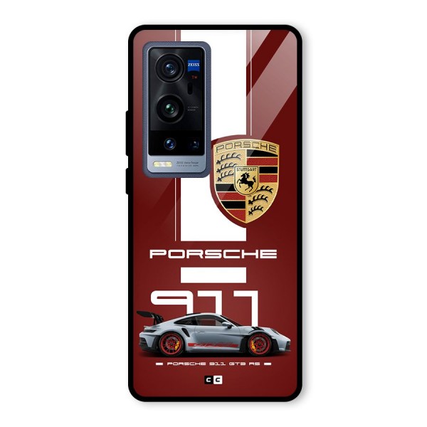 Luxe Supercar Glass Back Case for Vivo X60 Pro Plus