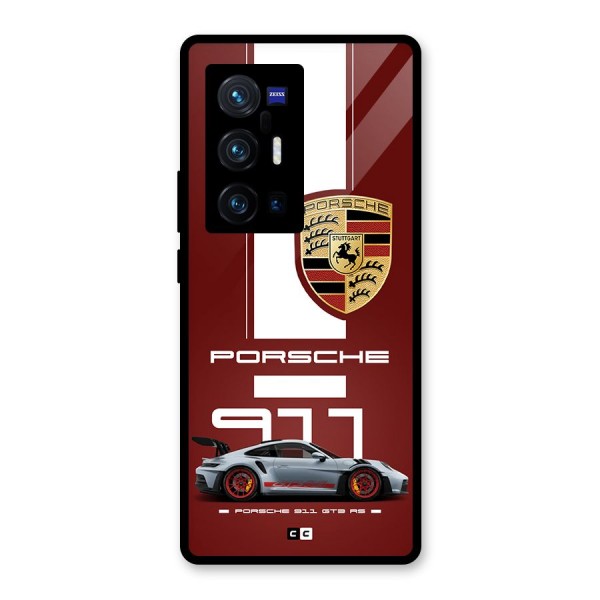 Luxe Supercar Glass Back Case for Vivo X70 Pro Plus