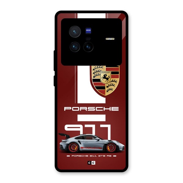 Luxe Supercar Glass Back Case for Vivo X80