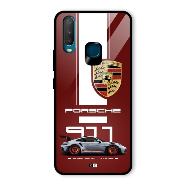 Luxe Supercar Glass Back Case for Vivo Y12