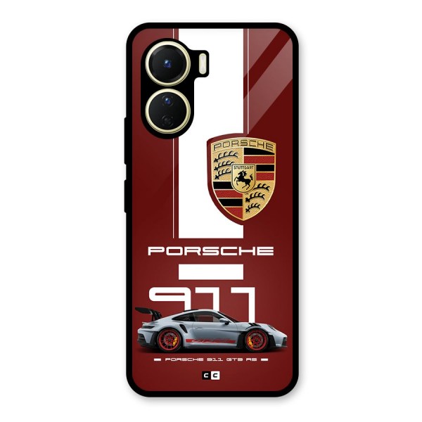 Luxe Supercar Glass Back Case for Vivo Y16