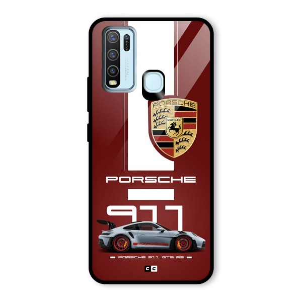 Luxe Supercar Glass Back Case for Vivo Y50