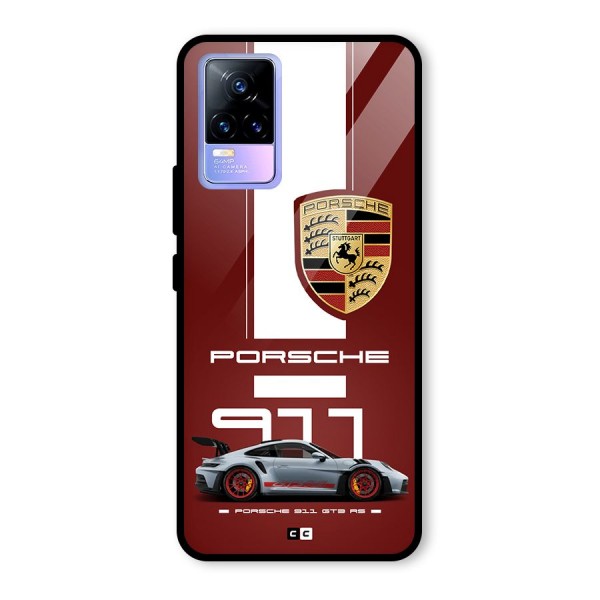 Luxe Supercar Glass Back Case for Vivo Y73