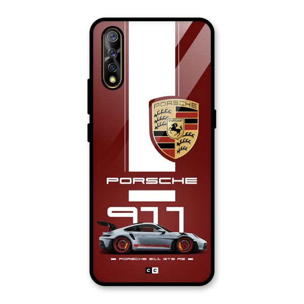 Luxe Supercar Glass Back Case for Vivo Z1x