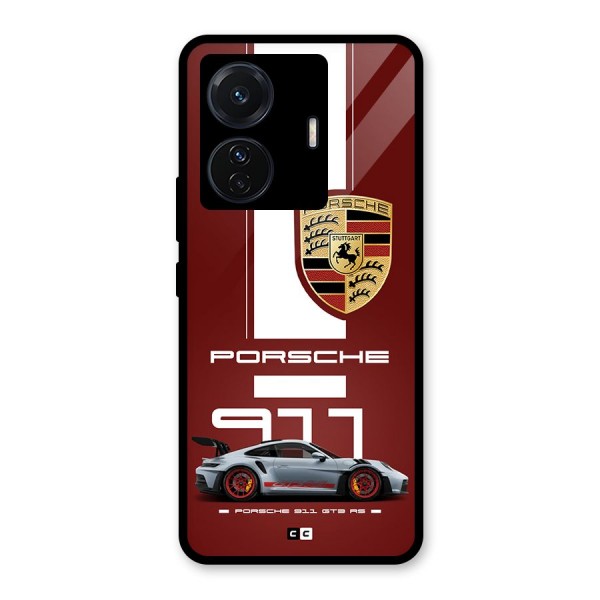 Luxe Supercar Glass Back Case for Vivo iQOO Z6 Pro