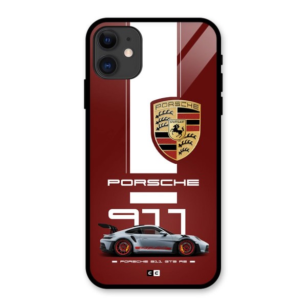 Luxe Supercar Glass Back Case for iPhone 11