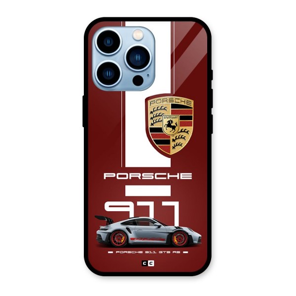 Luxe Supercar Glass Back Case for iPhone 13 Pro