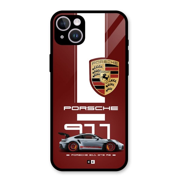 Luxe Supercar Glass Back Case for iPhone 14 Plus