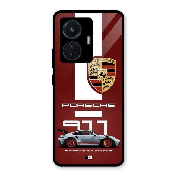 Luxe Supercar Glass Back Case for iQOO Z6 44W