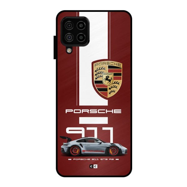 Luxe Supercar Metal Back Case for Galaxy A22 4G