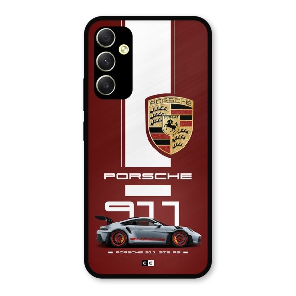 Luxe Supercar Metal Back Case for Galaxy A34