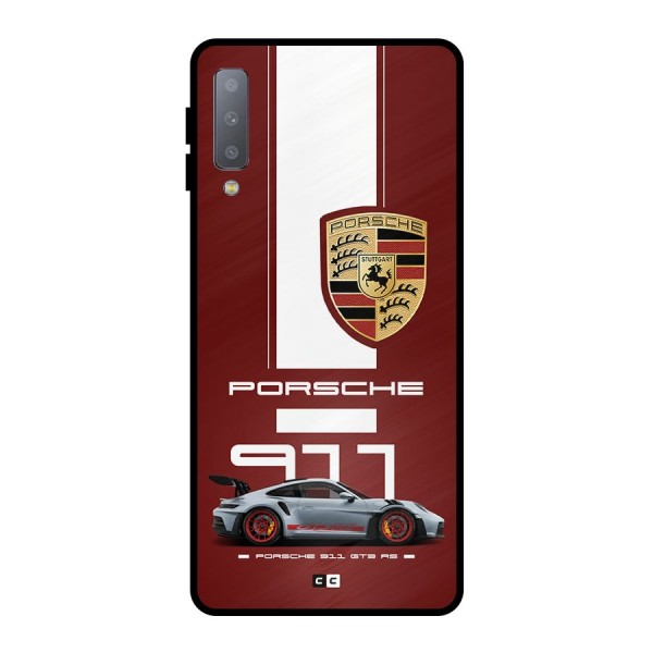 Luxe Supercar Metal Back Case for Galaxy A7 (2018)