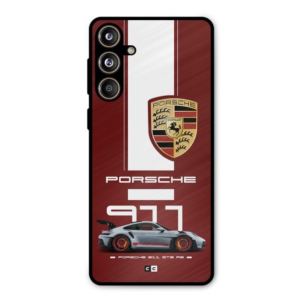 Luxe Supercar Metal Back Case for Galaxy F55