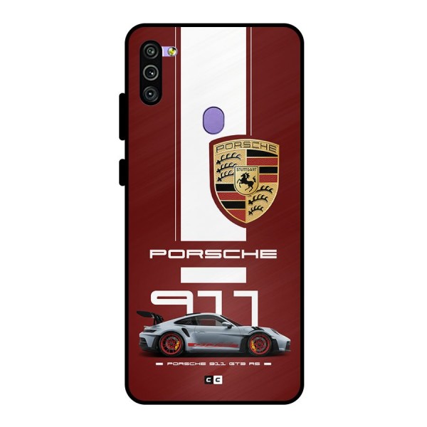 Luxe Supercar Metal Back Case for Galaxy M11