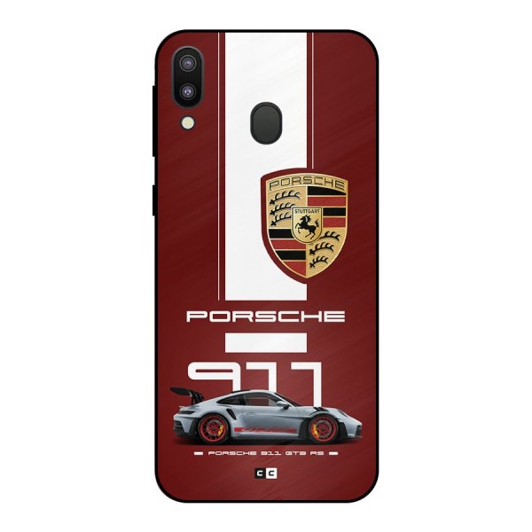 Luxe Supercar Metal Back Case for Galaxy M20