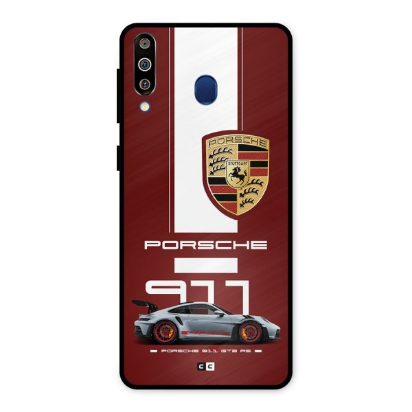 Luxe Supercar Metal Back Case for Galaxy M30