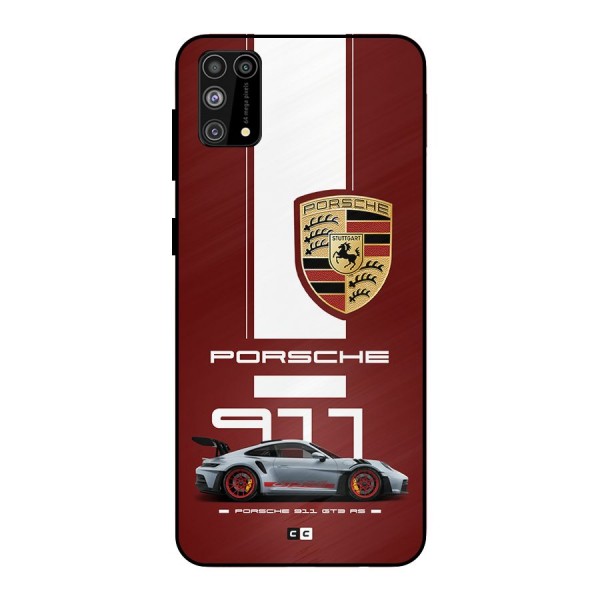 Luxe Supercar Metal Back Case for Galaxy M31