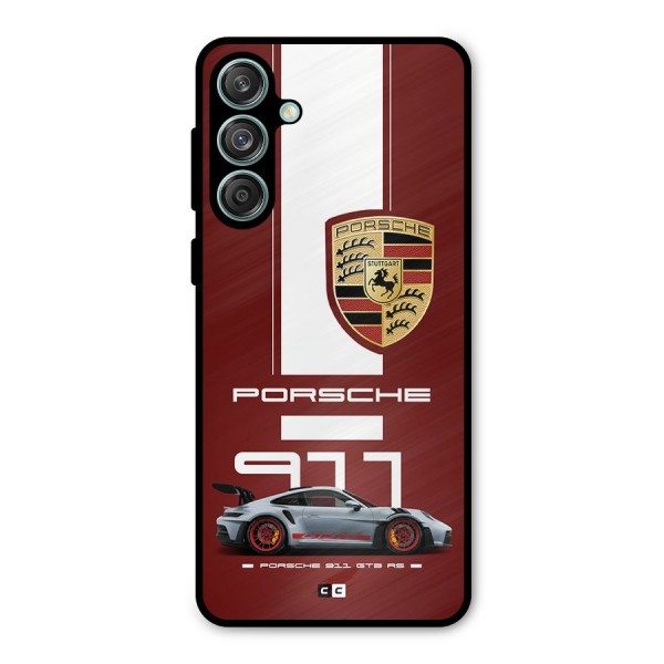 Luxe Supercar Metal Back Case for Galaxy M55 5G