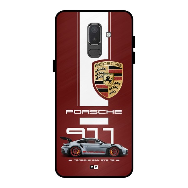 Luxe Supercar Metal Back Case for Galaxy On8 (2018)