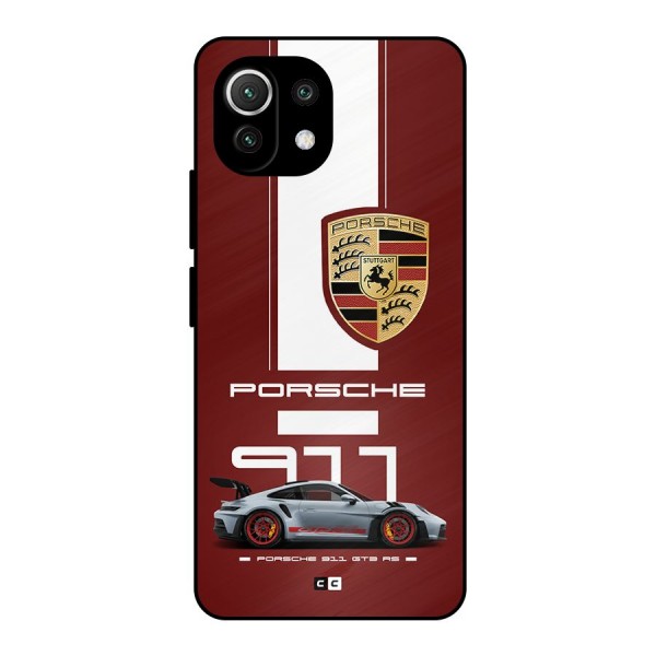 Luxe Supercar Metal Back Case for Mi 11 Lite